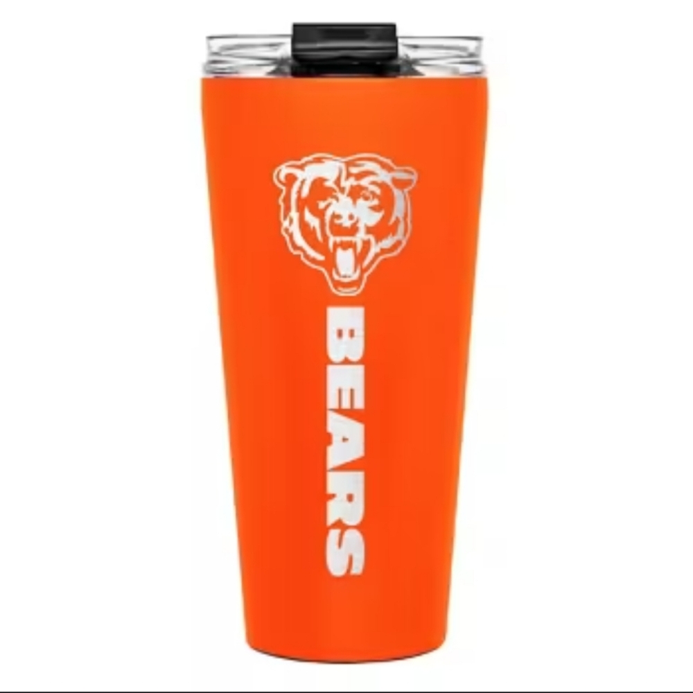 NFL Chicago Bears Orange Tumbler Cup New With Papers